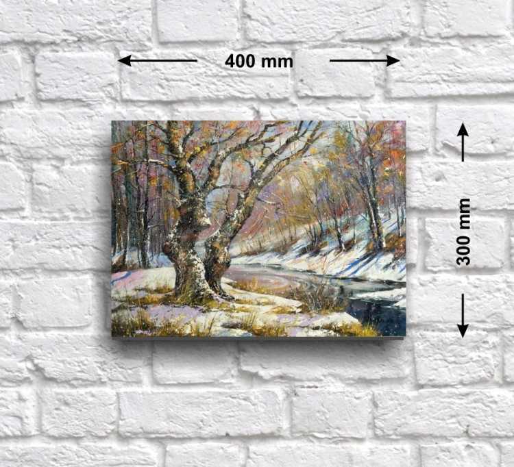 Постер - репродукция «Зима пришла», 40 см х 30 см