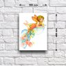 Постер - репродукция «Цветочная фея Вишенка», 30 см х 40 см