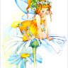 Постер - репродукция «Цветочная фея Ромашка», 30 см х 40 см